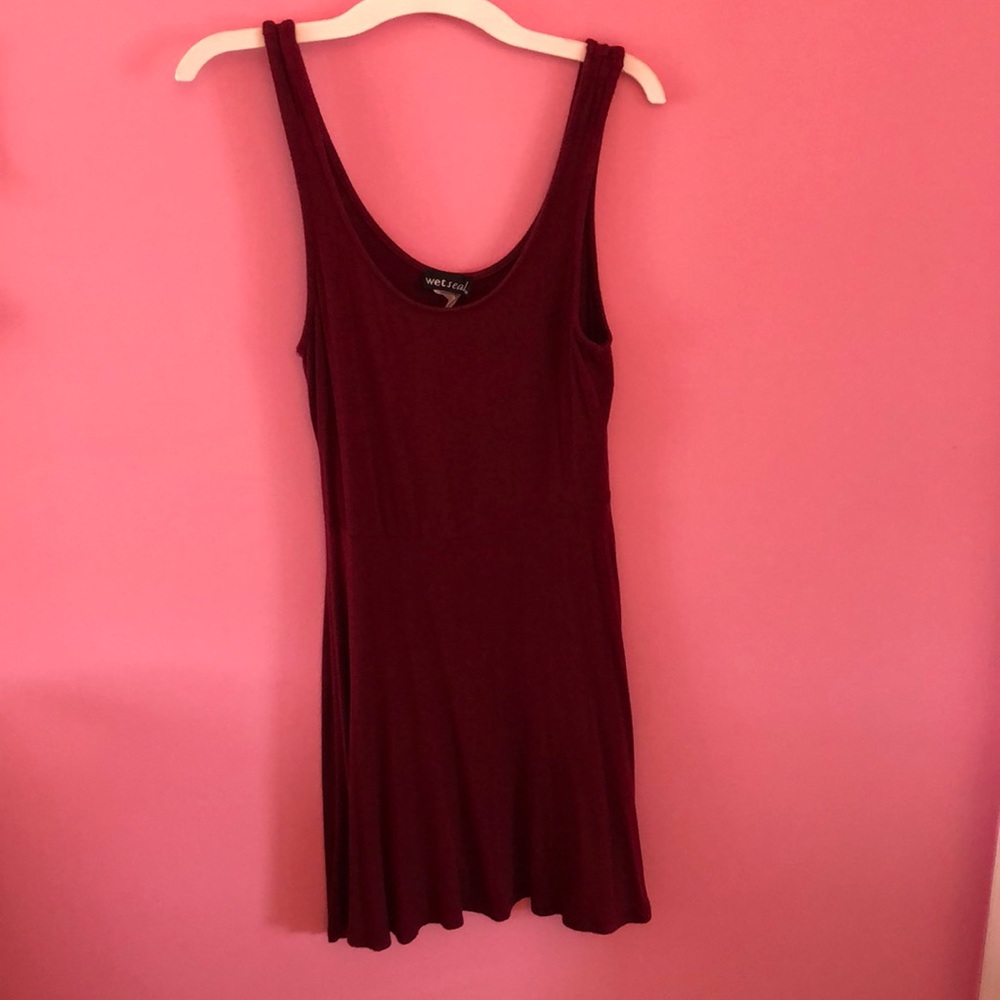 Wet seal cranberry dress